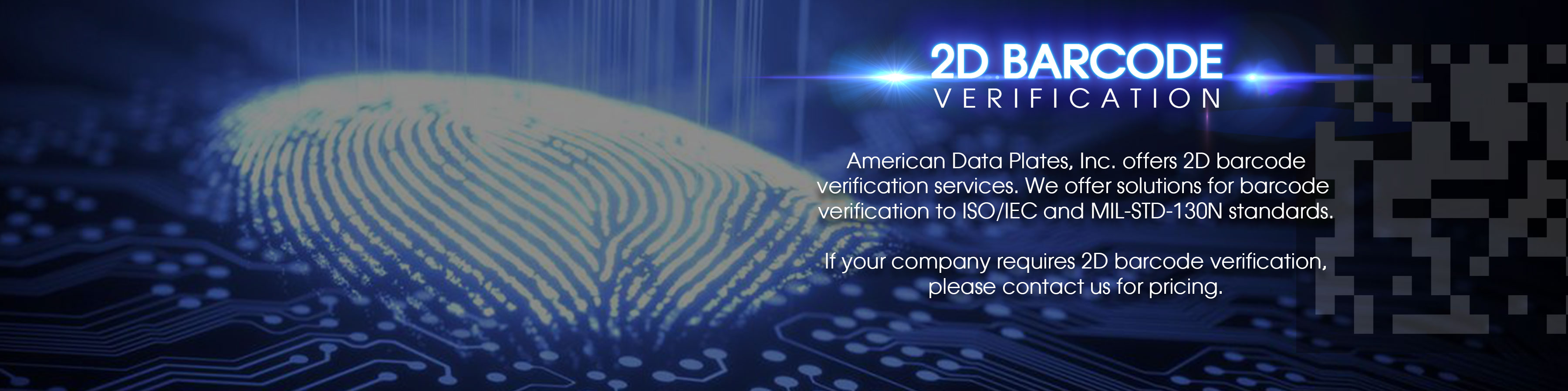 2D Barcode Verification